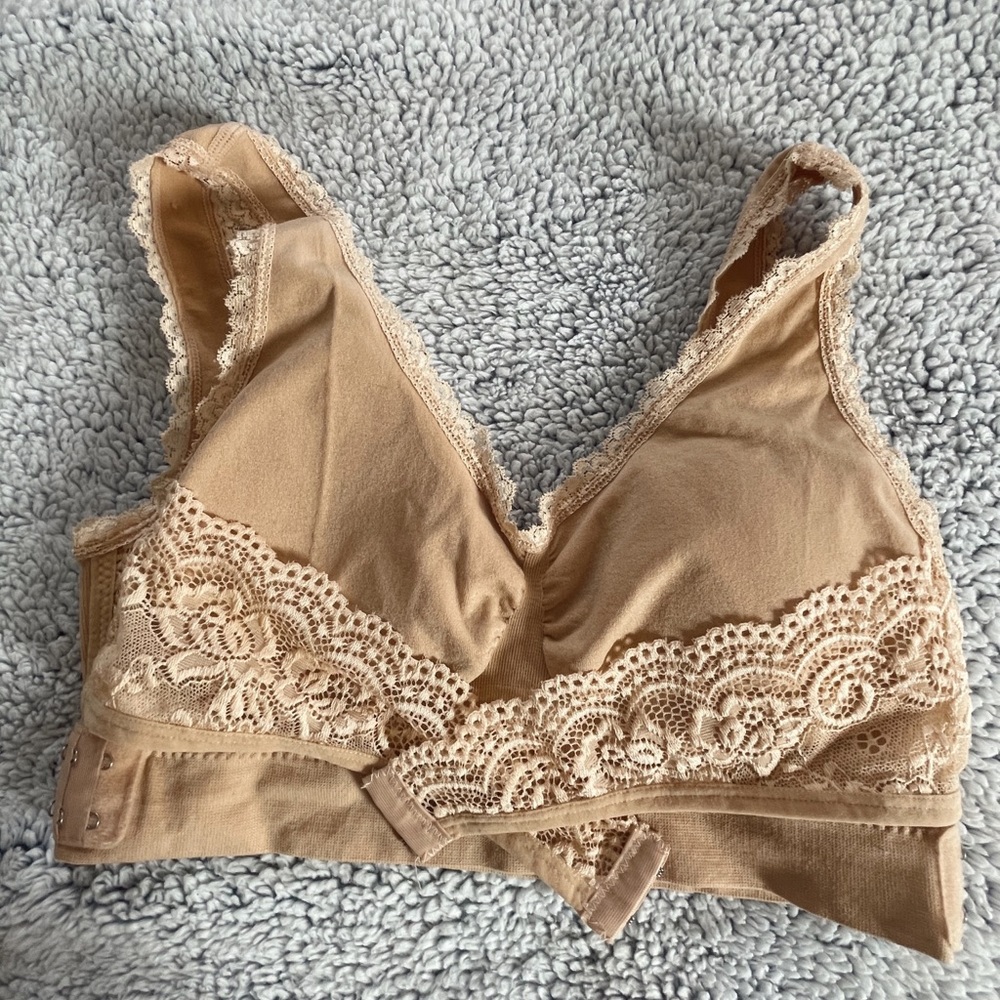 Cross wrap adjustable push up bra